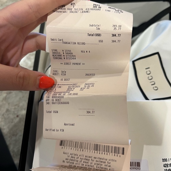 Gucci Women’s GG Canvas High Top Sneakers - Picture 6 of 6